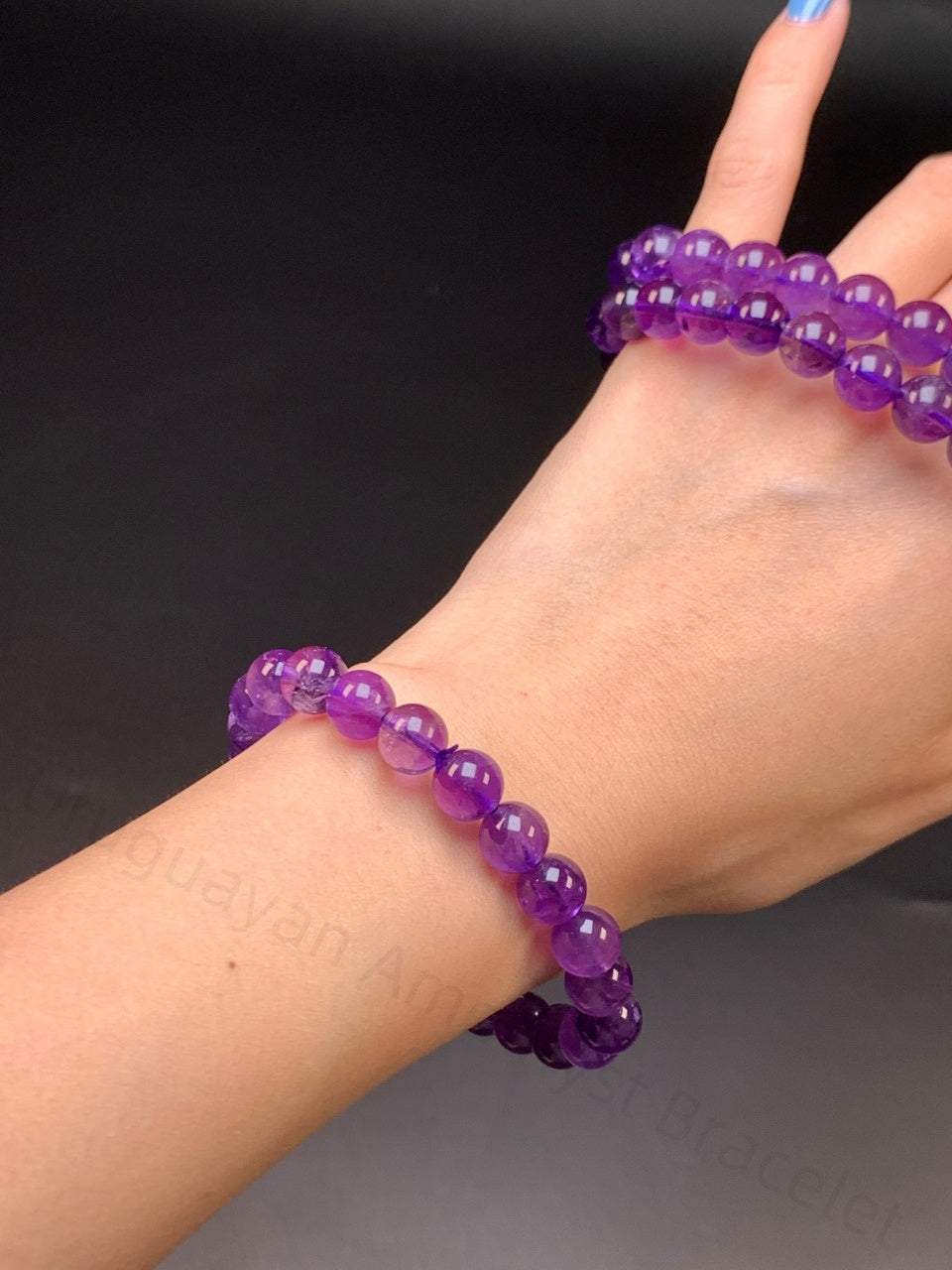 Uruguayan Amethyst Bracelet - Crown Chakra Crystal for Intuition & Focus | Handmade Spiritual Jewelry for Wisdom & Emotional Balance