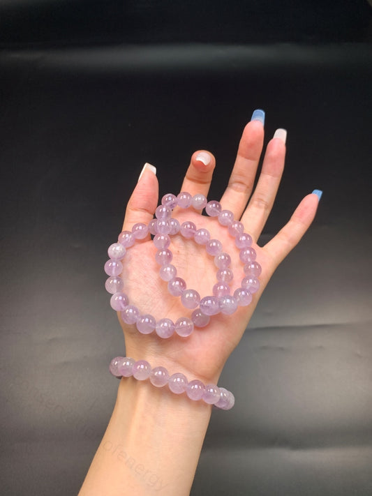 Natural Amethyst Rabbit Hair Bracelet - Energy Balancing Crystal for Emotional Support & Positive Vibes