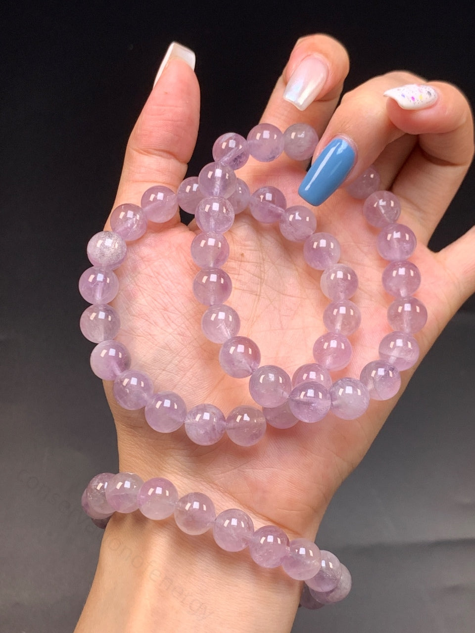 Natural Amethyst Rabbit Hair Bracelet - Energy Balancing Crystal for Emotional Support & Positive Vibes