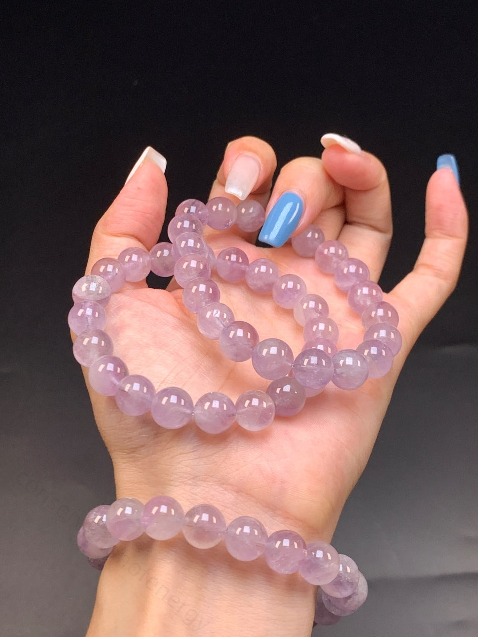 Natural Amethyst Rabbit Hair Bracelet - Energy Balancing Crystal for Emotional Support & Positive Vibes