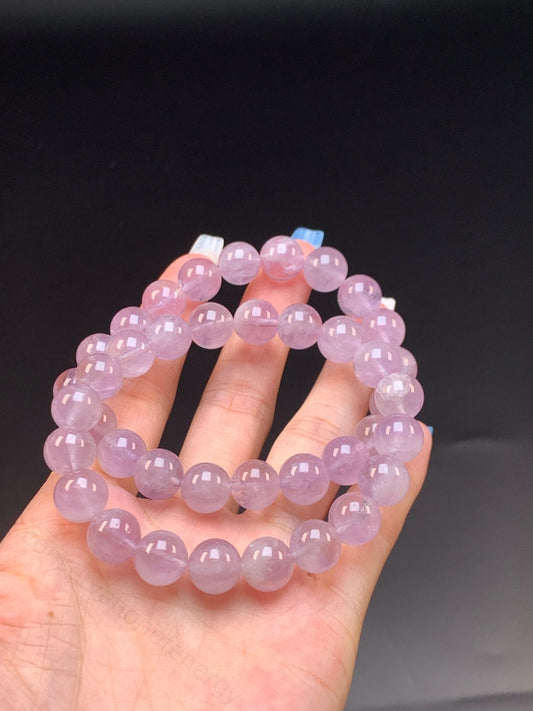 Natural Amethyst Rabbit Hair Bracelet - Energy Balancing Crystal for Emotional Support & Positive Vibes