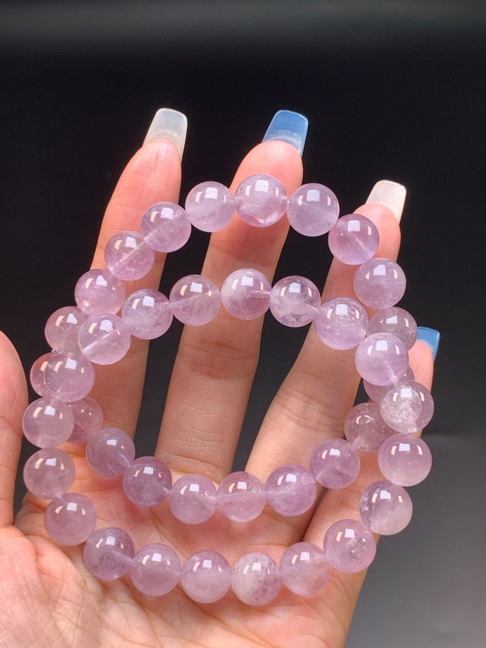 Natural Amethyst Rabbit Hair Bracelet - Energy Balancing Crystal for Emotional Support & Positive Vibes