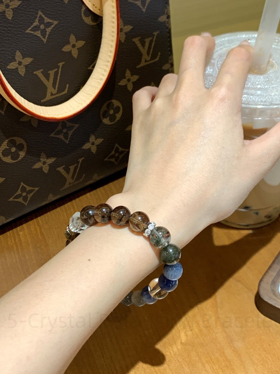 5-Crystal Balancing Bracelet for Focus & Manifestation | Energy-Boosting Chakra Stone Jewelry