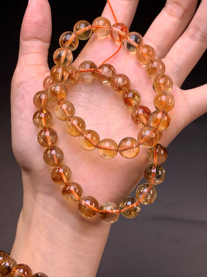 Citrine Tower Bracelet - Natural Crystal for Wealth, Confidence & Energy Protection