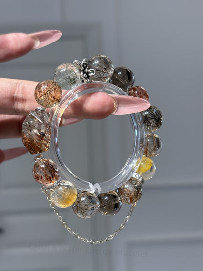 Earth & Water Energy Bracelet - Strategic Resilience & Wealth Flow, Chakra-Balanced Crystal Jewelry for Executives