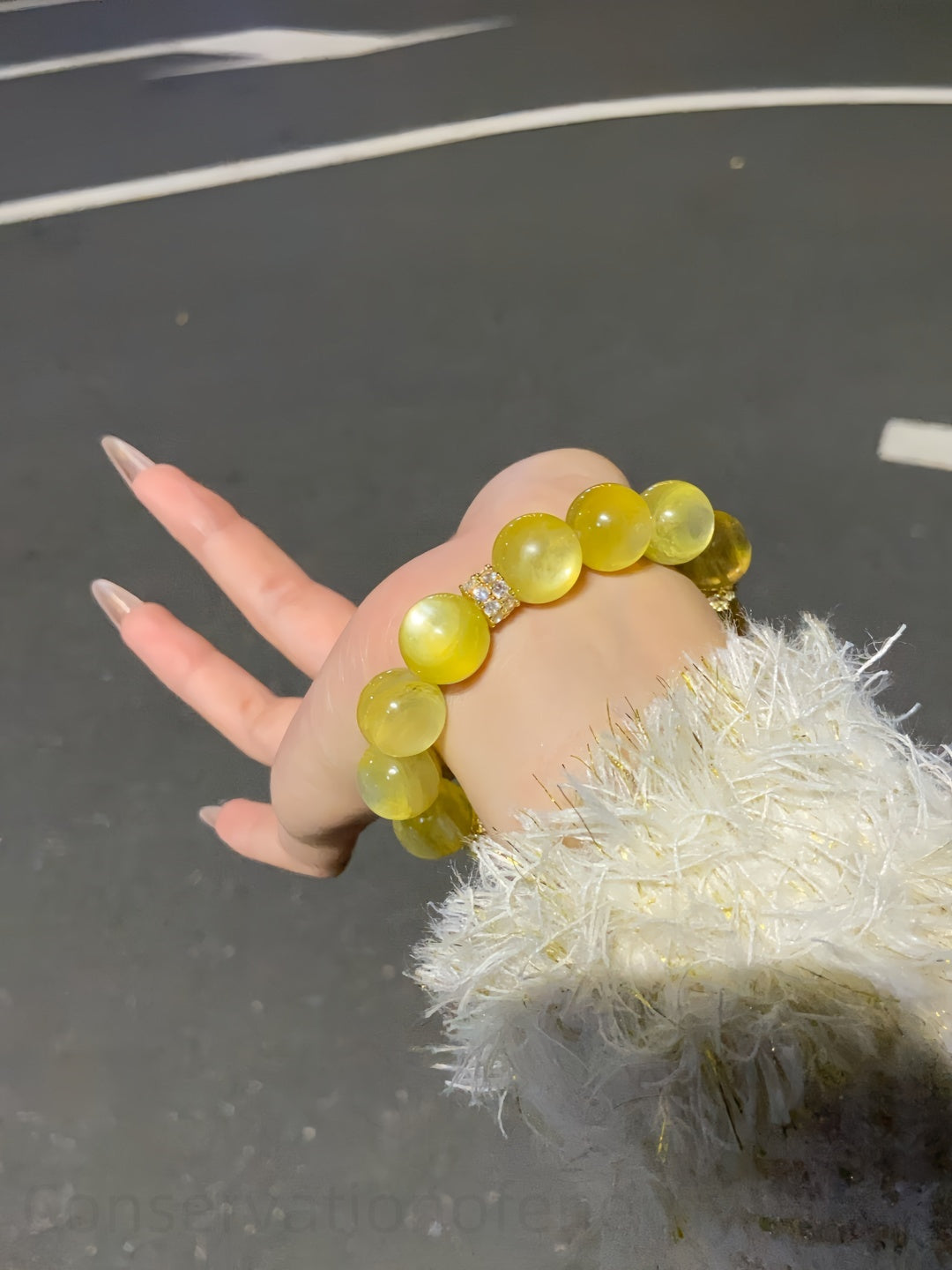 Golden Lepidolite Crystal Bracelet for Emotional Balance & Wealth Manifestation | Healing Energy Stone Jewelry for Stress Relief & Creativity