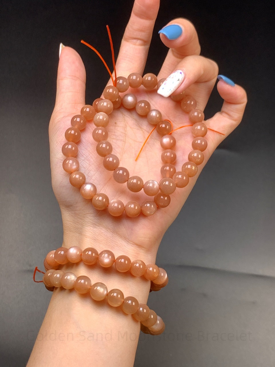 Golden Sand Moonstone Bracelet - Solar Plexus Crystal for Confidence & Harmony | Handmade for Personal Power & Emotional Balance