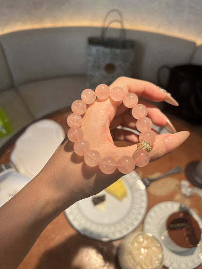 Harmony Rose Quartz Bracelet: Love Stone Energy & Positive Vibes