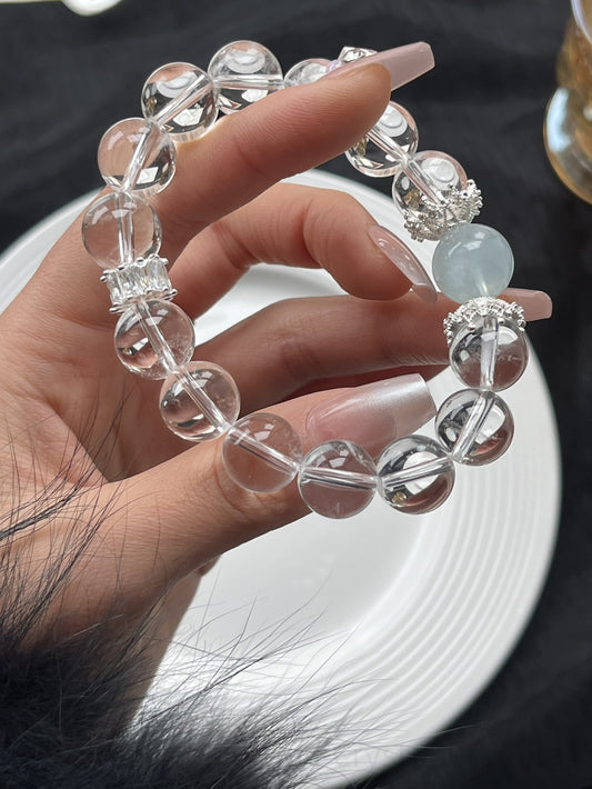 Harmony & Courage Crystal Bracelet - Double Stone Energy for Clarity, Protection & Positive Vibes - Handcrafted Spiritual Jewelry
