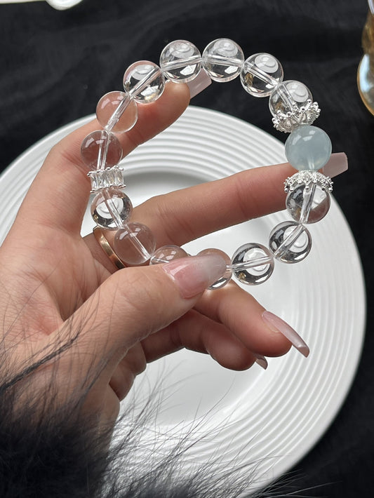 Harmony & Courage Crystal Bracelet - Double Stone Energy for Clarity, Protection & Positive Vibes - Handcrafted Spiritual Jewelry