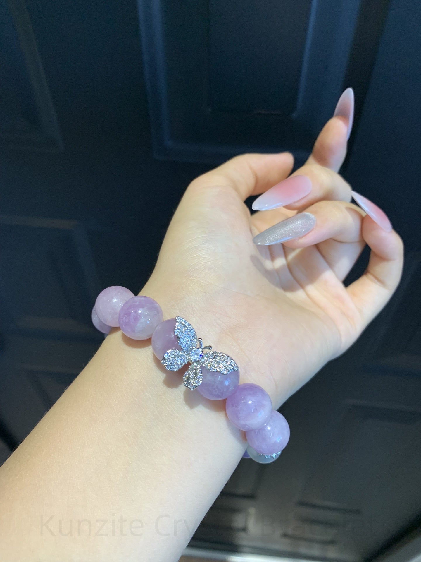 Kunzite Crystal Bracelet for Love & Confidence - Energy Balancing Jewelry with Rose Quartz & Clear Quartz | Handmade Spiritual Gift for Women