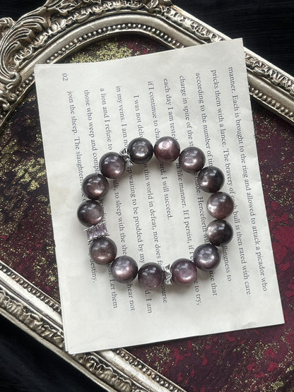 Lepidolite Crystal Bracelet for Emotional Balance & Spiritual Awareness - Energy Cleansing Stone Jewelry for Stress Relief & Positive Vibes