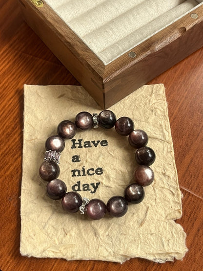 Lepidolite Crystal Bracelet for Emotional Balance & Spiritual Awareness - Energy Cleansing Stone Jewelry for Stress Relief & Positive Vibes