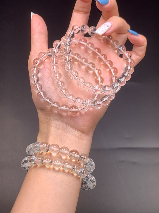 Pure and Clear Crystal Bracelet - Energy Cleansing & Intention Manifestation Crystal Jewelry | Handcrafted for Clarity, Protection & Harmony
