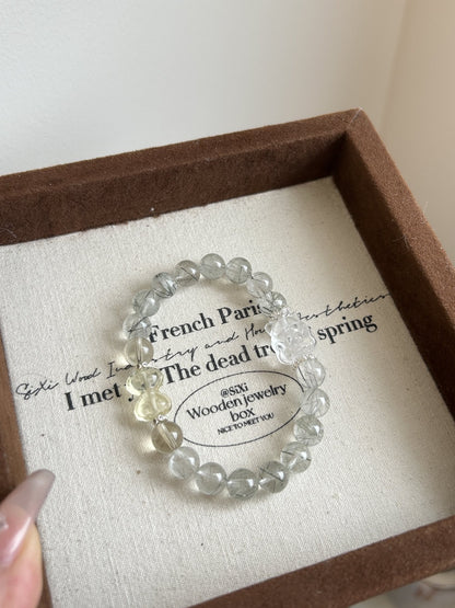 Sun & Moon Harmony Bracelet: Citrine + Rose Quartz Divine Energy Duo