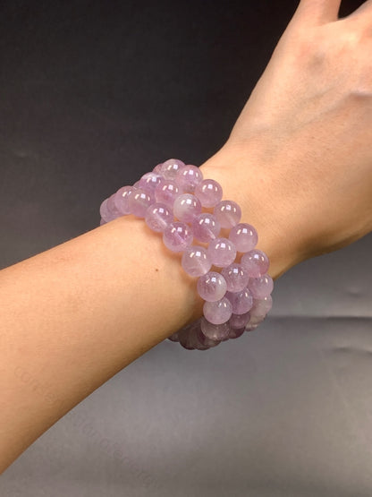 Natural Amethyst Rabbit Hair Bracelet - Energy Balancing Crystal for Emotional Support & Positive Vibes